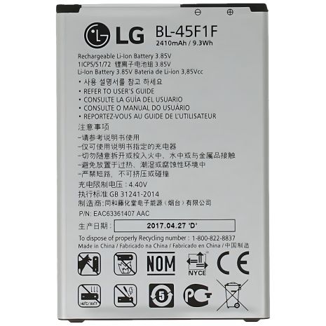 Original LG BL-45F1F X230 K7 2017 X240 K8 2017 Акумулятор, 12 міс. гарантії Original LG BL-45F1F X230 K7 2017 X240 K8 2017 Акумулятор, 12 міс. гарантії