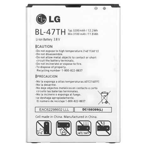 Акумулятор LG D838 G PRO 2/BL-47TH з гарантією 12 міс. Акумулятор LG D838 G PRO 2/BL-47TH з гарантією 12 міс.