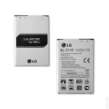 LG G4 Акумулятор BL-51YF Original PRC, 12 міс. гарантії, 3000 mAh LG G4 Акумулятор BL-51YF Original PRC, 12 міс. гарантії, 3000 mAh