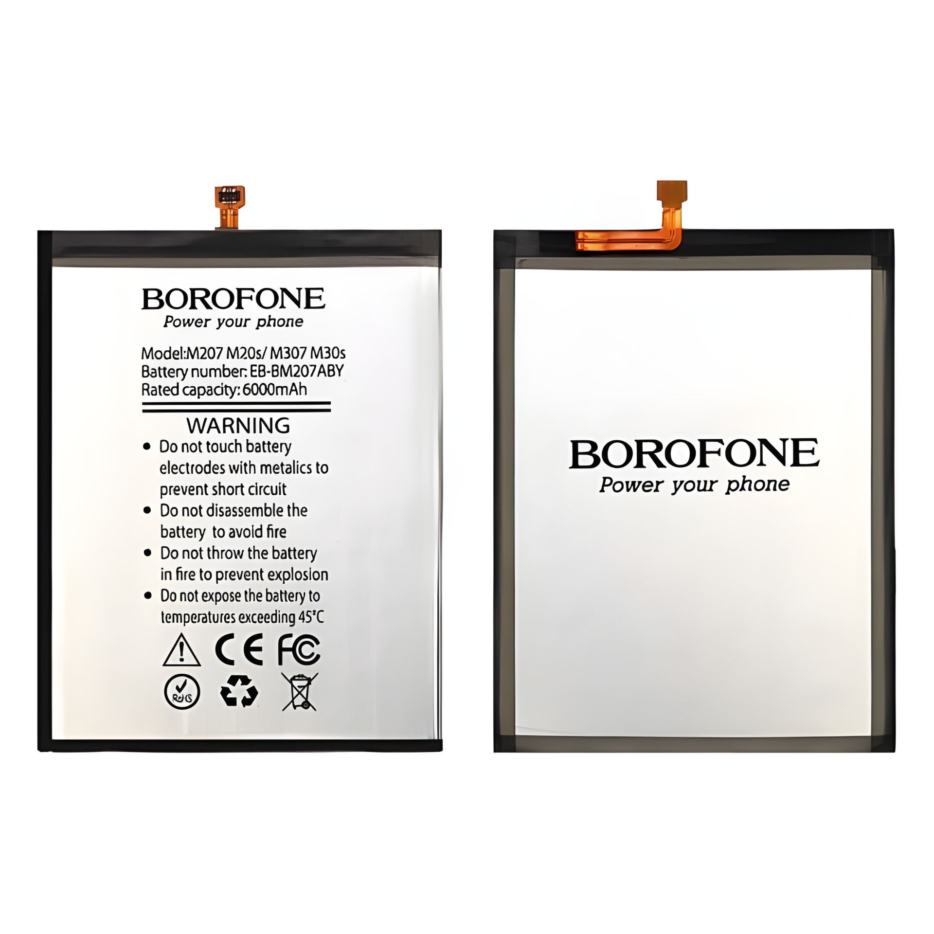 Borofone EB-BM207ABY для Samsung M207 M20s/ M307 M30s/ M21 M215F/ M31 M315F Аккумулятор Borofone EB-BM207ABY для Samsung M207 M20s/ M307 M30s/ M21 M215F/ M31 M315F Аккумулятор