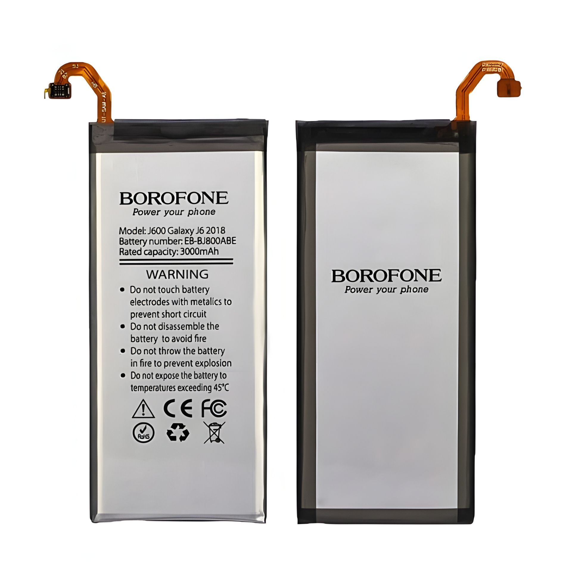 Акумулятор Borofone EB-BJ800ABE для Samsung J800 J8/J600 J6 (2018)/A6 (2018) оригінал Акумулятор Borofone EB-BJ800ABE для Samsung J800 J8/J600 J6 (2018)/A6 (2018) оригінал