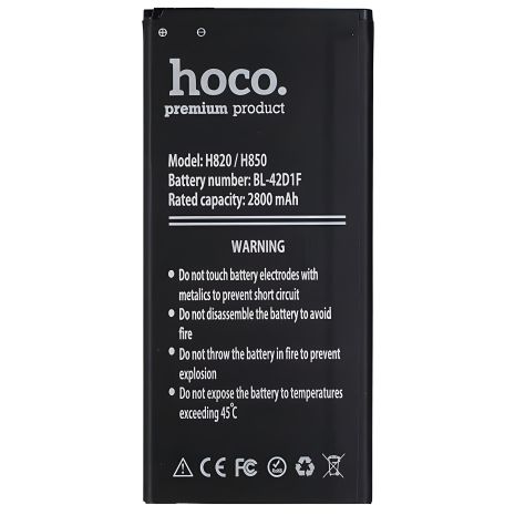 Акумулятор Hoco BL-42D1F для LG H820/G5/H830/H850 Акумулятор Hoco BL-42D1F для LG H820/G5/H830/H850