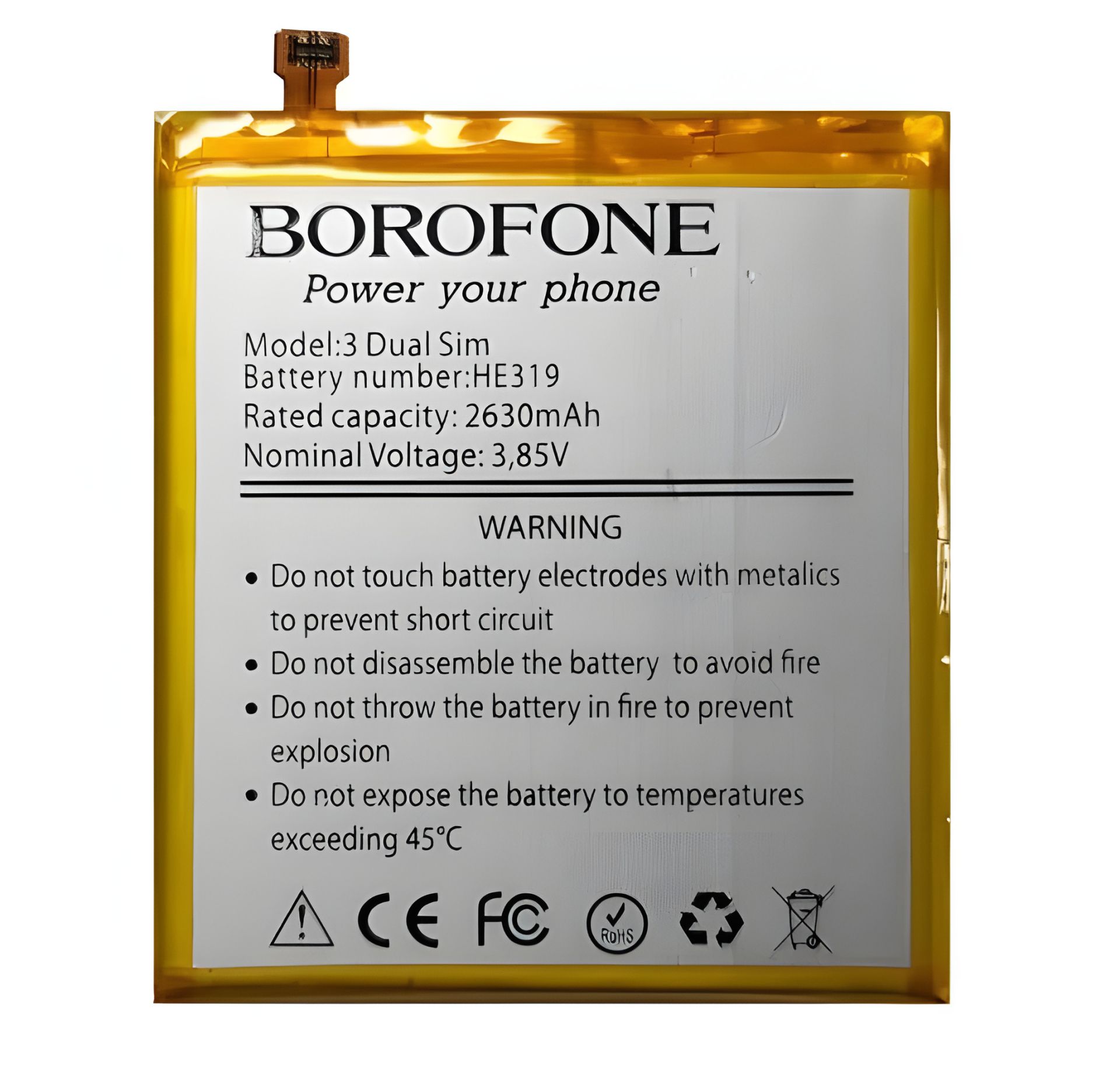 Аккумулятор Borofone HE328 для Nokia 8 Dual Sim Аккумулятор Borofone HE328 для Nokia 8 Dual Sim