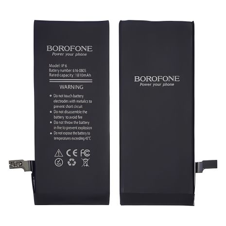 Акумулятор Borofone для Apple iPhone 6, 1800 mAh Акумулятор Borofone для Apple iPhone 6, 1800 mAh