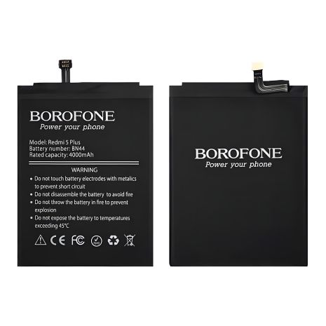 Аккумулятор Borofone BN44 для смартфона Xiaomi Redmi 5 Plus Аккумулятор Borofone BN44 для смартфона Xiaomi Redmi 5 Plus