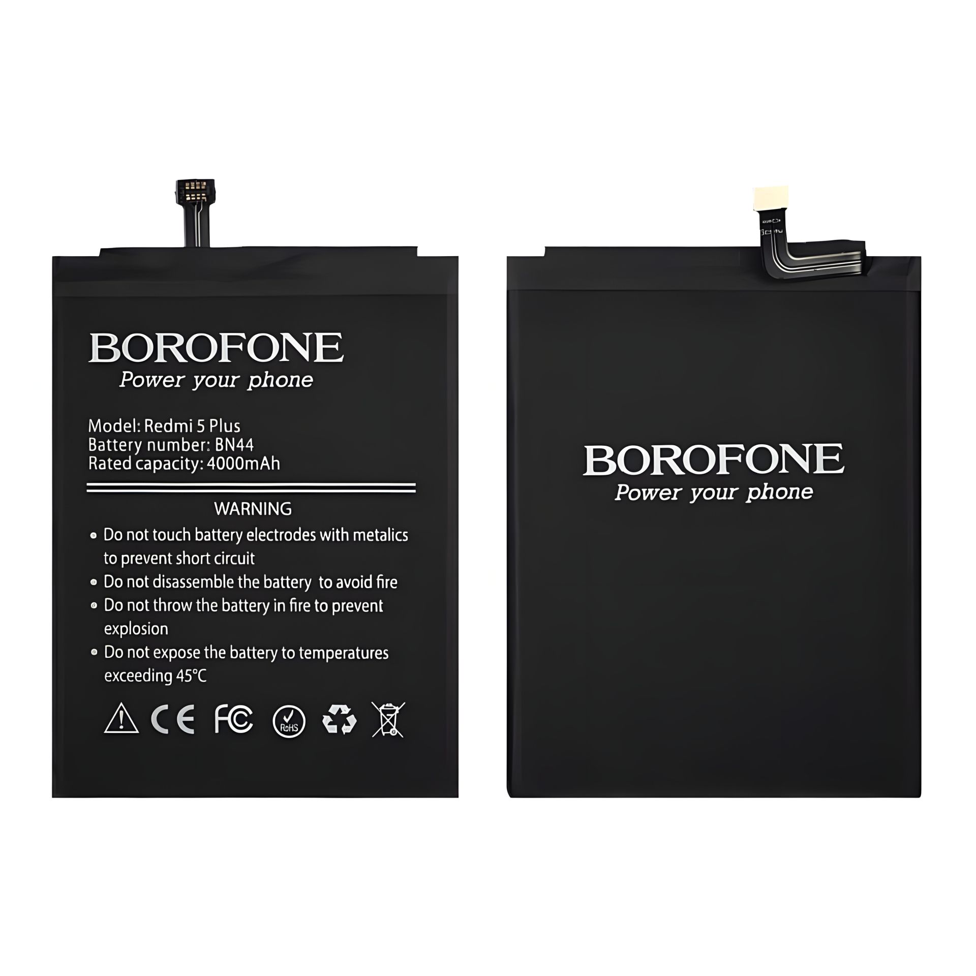 Смартфонний акумулятор Borofone BN44 для Xiaomi Redmi 5 Plus Смартфонний акумулятор Borofone BN44 для Xiaomi Redmi 5 Plus