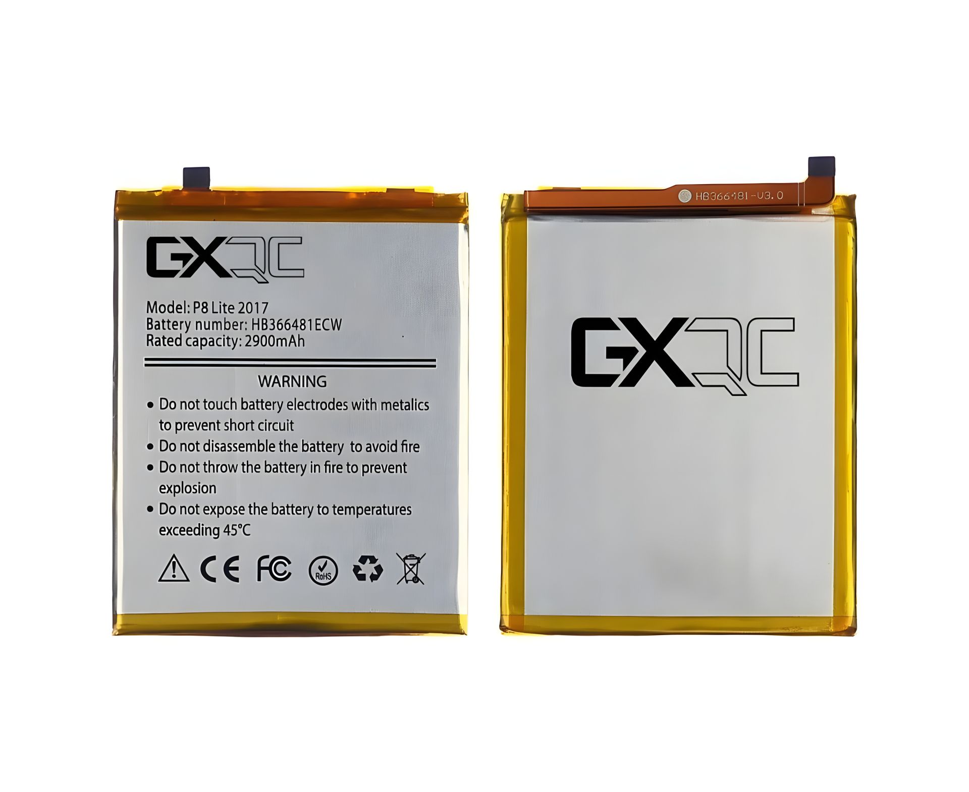 Акумулятор GX HB366481ECW для Huawei P8 Lite (2017)/ Y6 (2018)/ Ascend P9/ P9 Lite/ P10 Lite/ P20 Lite/ Nova 2 Lite Акумулятор GX HB366481ECW для Huawei P8 Lite (2017)/ Y6 (2018)/ Ascend P9/ P9 Lite/ P10 Lite/ P20 Lite/ Nova 2 Lite