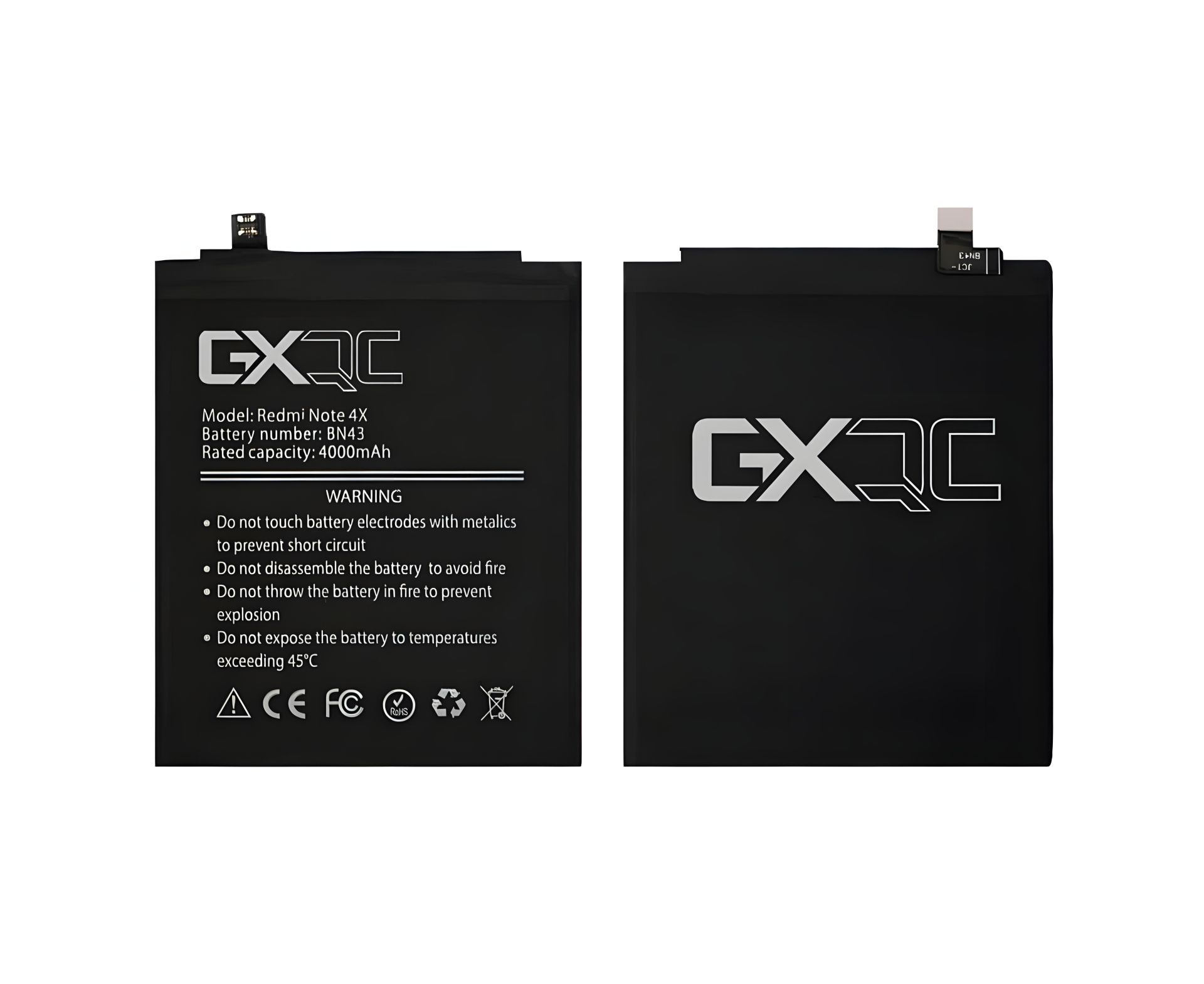 Замінний акумулятор GX BN43 для Xiaomi Redmi Note 4X / Redmi Note 4 Global Snapdragon Version Замінний акумулятор GX BN43 для Xiaomi Redmi Note 4X / Redmi Note 4 Global Snapdragon Version