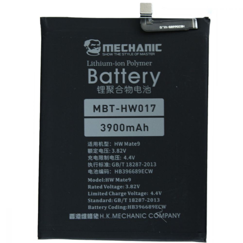 Аккумулятор MECHANIC HB396689ECW (3900 mAh) Huawei Y7 Prime / Nova 2 Lite / Mate 9 / Mate 9 Pro Аккумулятор MECHANIC HB396689ECW (3900 mAh) Huawei Y7 Prime / Nova 2 Lite / Mate 9 / Mate 9 Pro