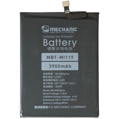 Аккумулятор MECHANIC BN44 (3900 mAh) для Xiaomi Redmi 5 Plus Аккумулятор MECHANIC BN44 (3900 mAh) для Xiaomi Redmi 5 Plus