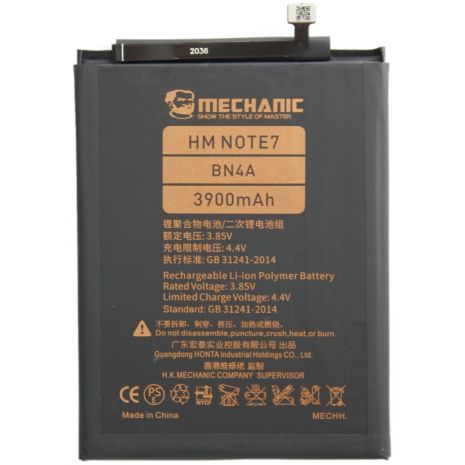 Аккумулятор MECHANIC BN4A (4000 mAh) для Xiaomi Redmi Note 7 / Note 7 Pro Аккумулятор MECHANIC BN4A (4000 mAh) для Xiaomi Redmi Note 7 / Note 7 Pro