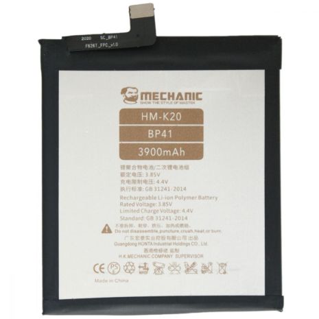 Аккумулятор MECHANIC BP41 (3900mA) для Xiaomi Mi 9T / Redmi K20 Аккумулятор MECHANIC BP41 (3900mA) для Xiaomi Mi 9T / Redmi K20