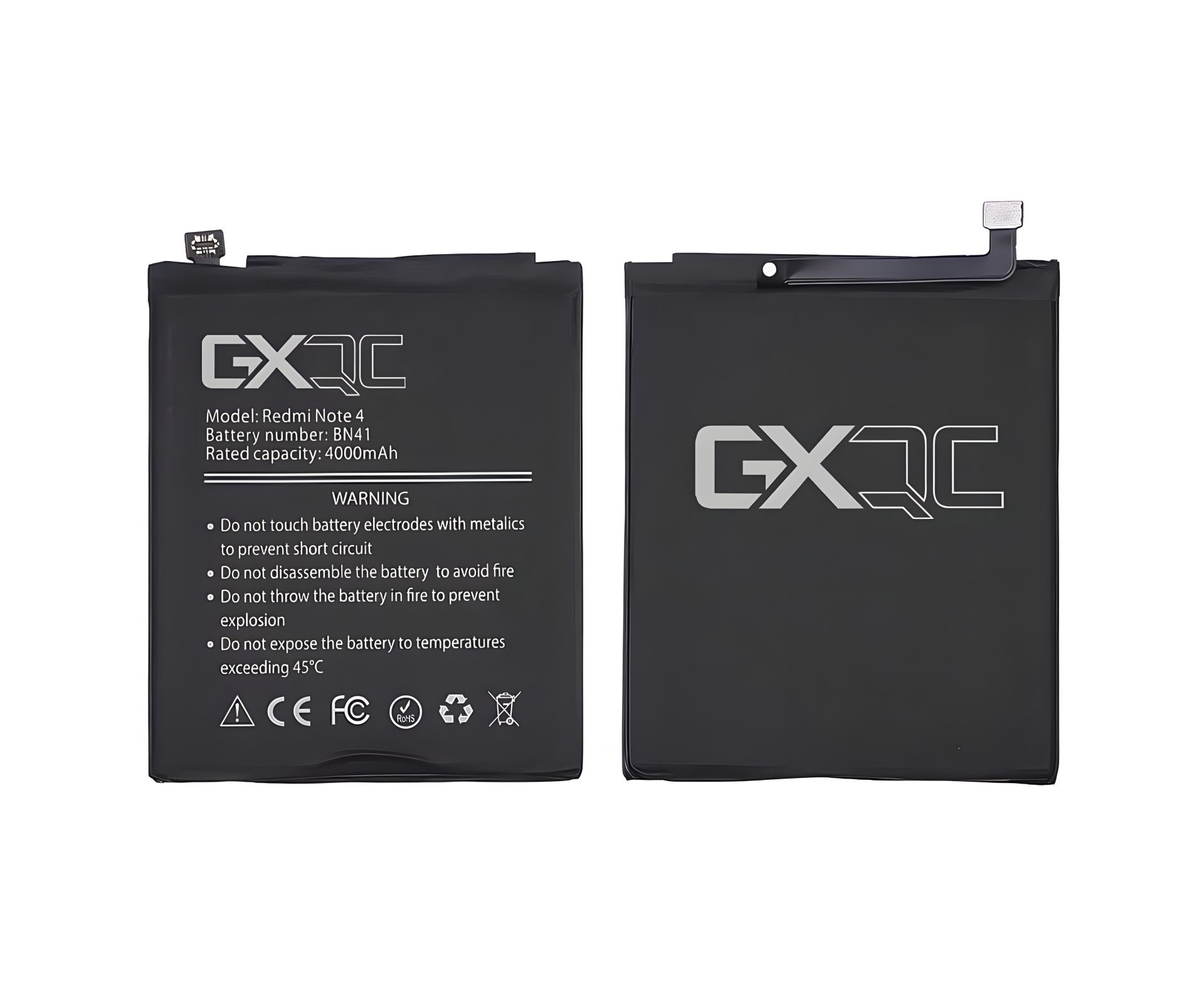 Для Xiaomi Redmi Note 4 (China Version, MediaTek, MTK) - акумулятор GX BN41 (4100 mAh) Для Xiaomi Redmi Note 4 (China Version, MediaTek, MTK) - акумулятор GX BN41 (4100 mAh)