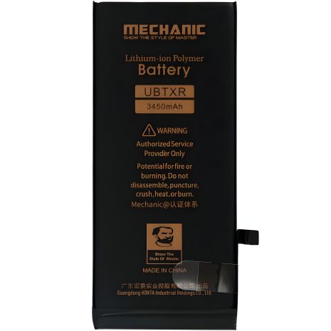 Аккумулятор MECHANIC для Apple iPhone XR (увеличенная емкость, 3450 mAh)