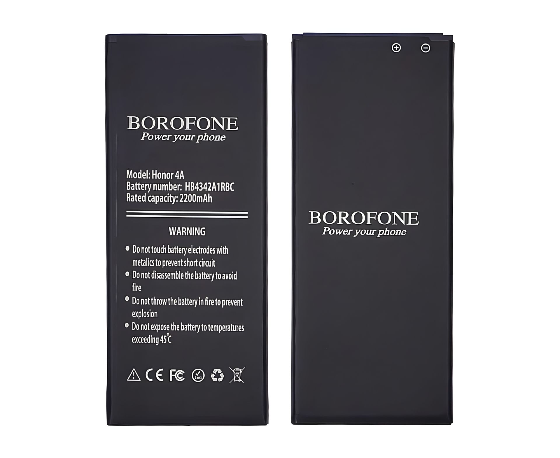 Акумулятор Borofone HB4342A1RBC для Huawei Y5 II, Y6 2015, Honor 4A, Honor 5, Honor 5A - 2200 mAh Акумулятор Borofone HB4342A1RBC для Huawei Y5 II, Y6 2015, Honor 4A, Honor 5, Honor 5A - 2200 mAh