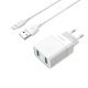 Зарядное устройство Borofone BA39A QC3.0 Micro 2USB 18W White Зарядное устройство Borofone BA39A QC3.0 Micro 2USB 18W White