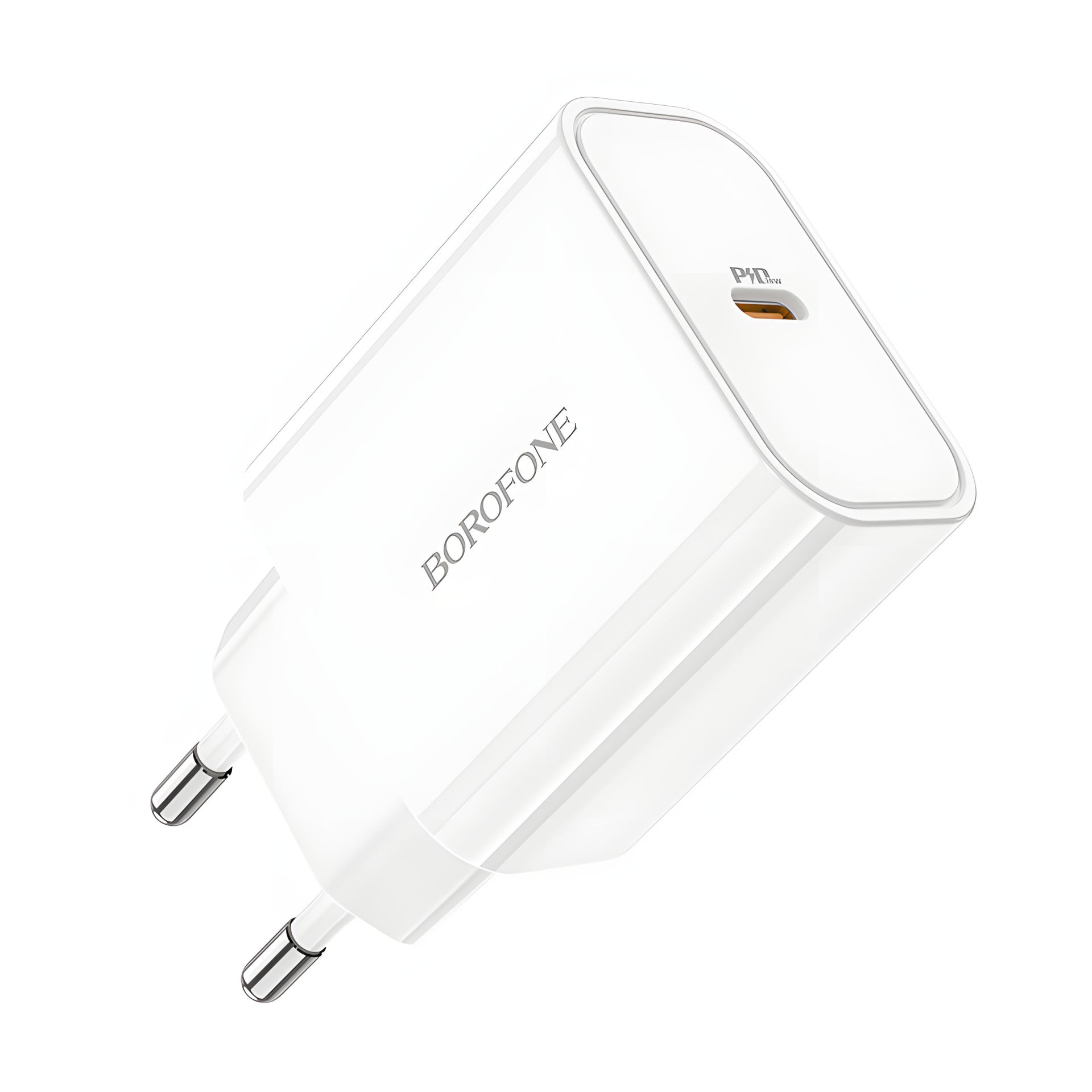 Білий зарядний пристрій Borofone BA57A PD 20W 3A Білий зарядний пристрій Borofone BA57A PD 20W 3A