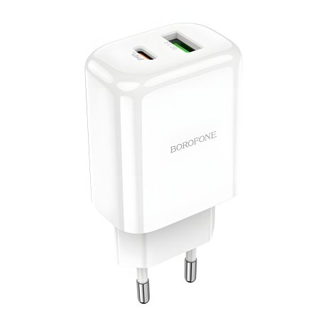 Зарядное устройство Borofone BN4 PD 20W QC3.0 White Зарядное устройство Borofone BN4 PD 20W QC3.0 White