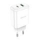 Зарядное устройство Borofone BN4 PD 20W QC3.0 White Зарядное устройство Borofone BN4 PD 20W QC3.0 White