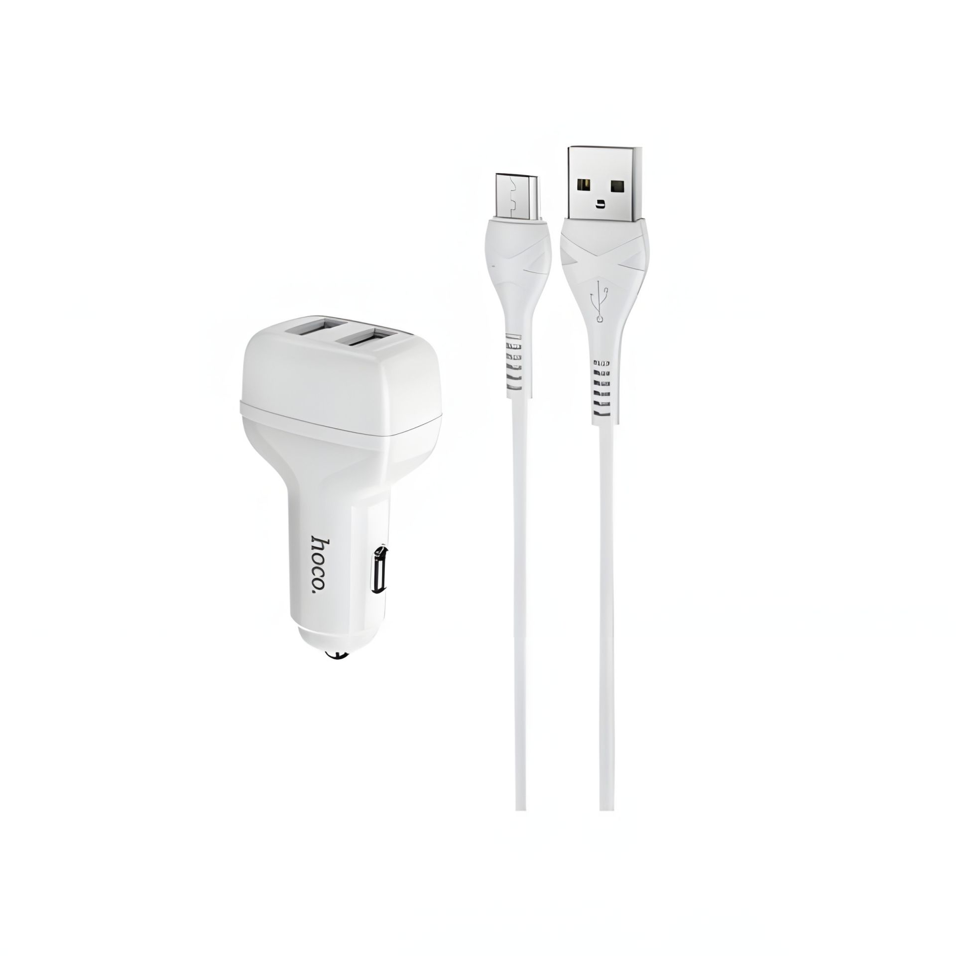 Автомобільне ЗУ Hoco Z36 Micro 2USB White Автомобільне ЗУ Hoco Z36 Micro 2USB White