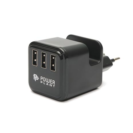 Зарядний пристрій PowerPlant W-360 3.4A 3xUSB: 220V Зарядний пристрій PowerPlant W-360 3.4A 3xUSB: 220V