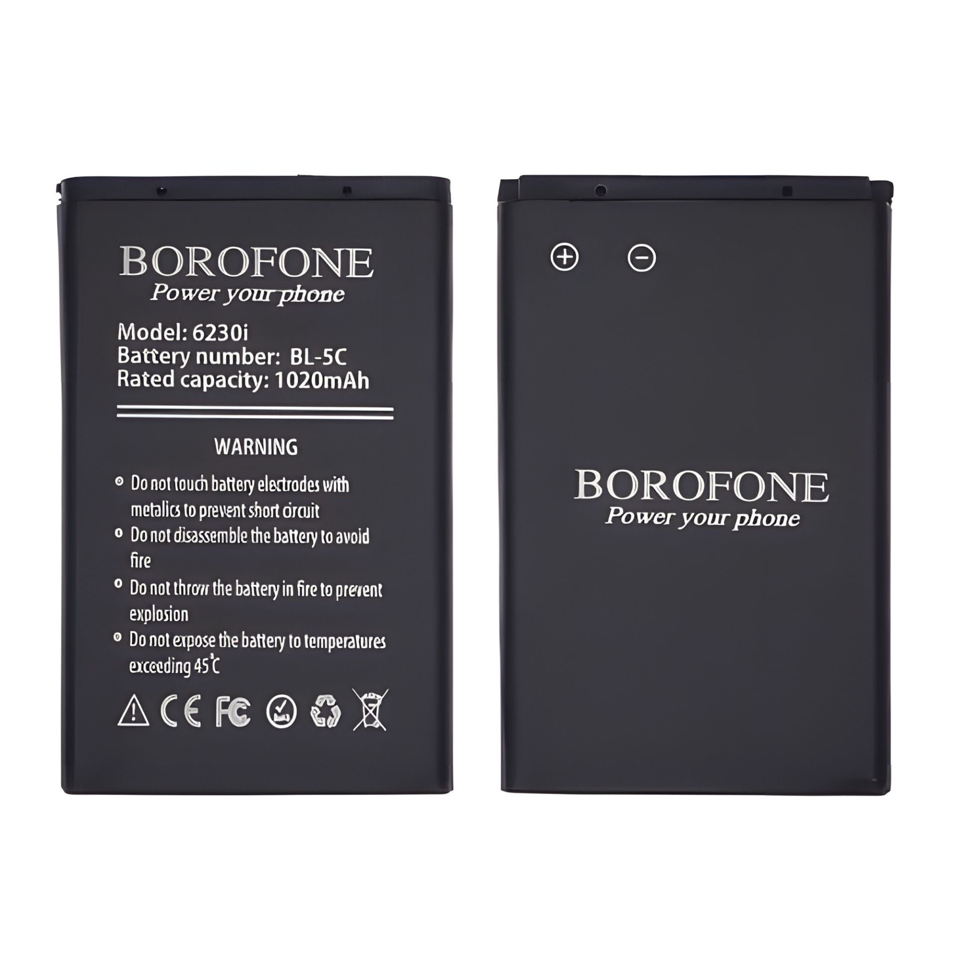 Borofone акумулятор BL-5C для Nokia 2300/3100/5030/6230/6230i/6600/6630/C1-00/C2-00/E50/N70/N71/N72/X2-01 Borofone акумулятор BL-5C для Nokia 2300/3100/5030/6230/6230i/6600/6630/C1-00/C2-00/E50/N70/N71/N72/X2-01