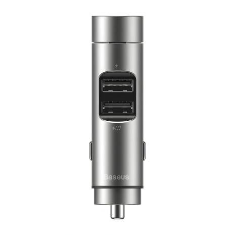 Автомобільне ЗУ Baseus Energy Column Bluetooth FM Launcher 3,1A 2USB CCNLZ-0G Gray Автомобільне ЗУ Baseus Energy Column Bluetooth FM Launcher 3,1A 2USB CCNLZ-0G Gray