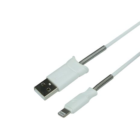 Hoco Pisces X24 USB Silicone Lightning Білий