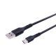 Type-C USB Hoco DU26 Long 8mm Plug 3A Чорний Type-C USB Hoco DU26 Long 8mm Plug 3A Чорний