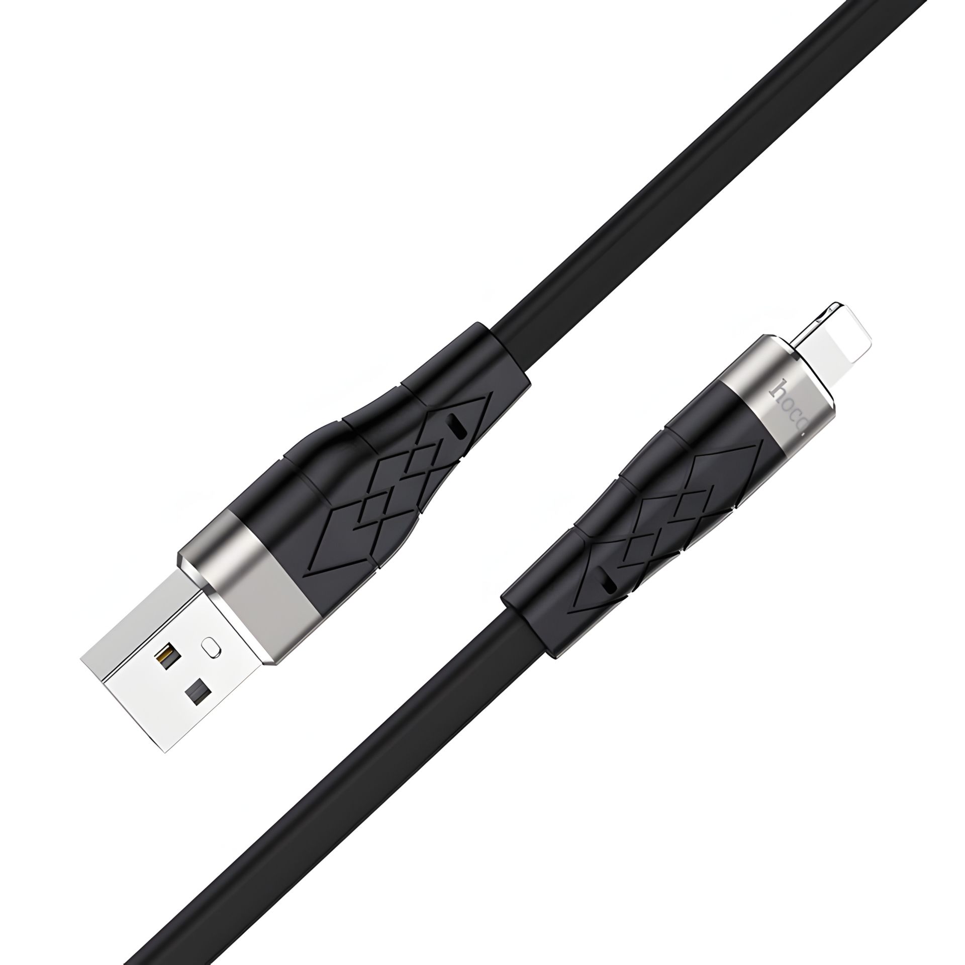 Кабель USB Lightning Hoco X53 Angel 1m, Чёрный Кабель USB Lightning Hoco X53 Angel 1m, Чёрный