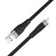 Кабель USB Lightning Hoco X53 Angel 1m, Чёрный Кабель USB Lightning Hoco X53 Angel 1m, Чёрный