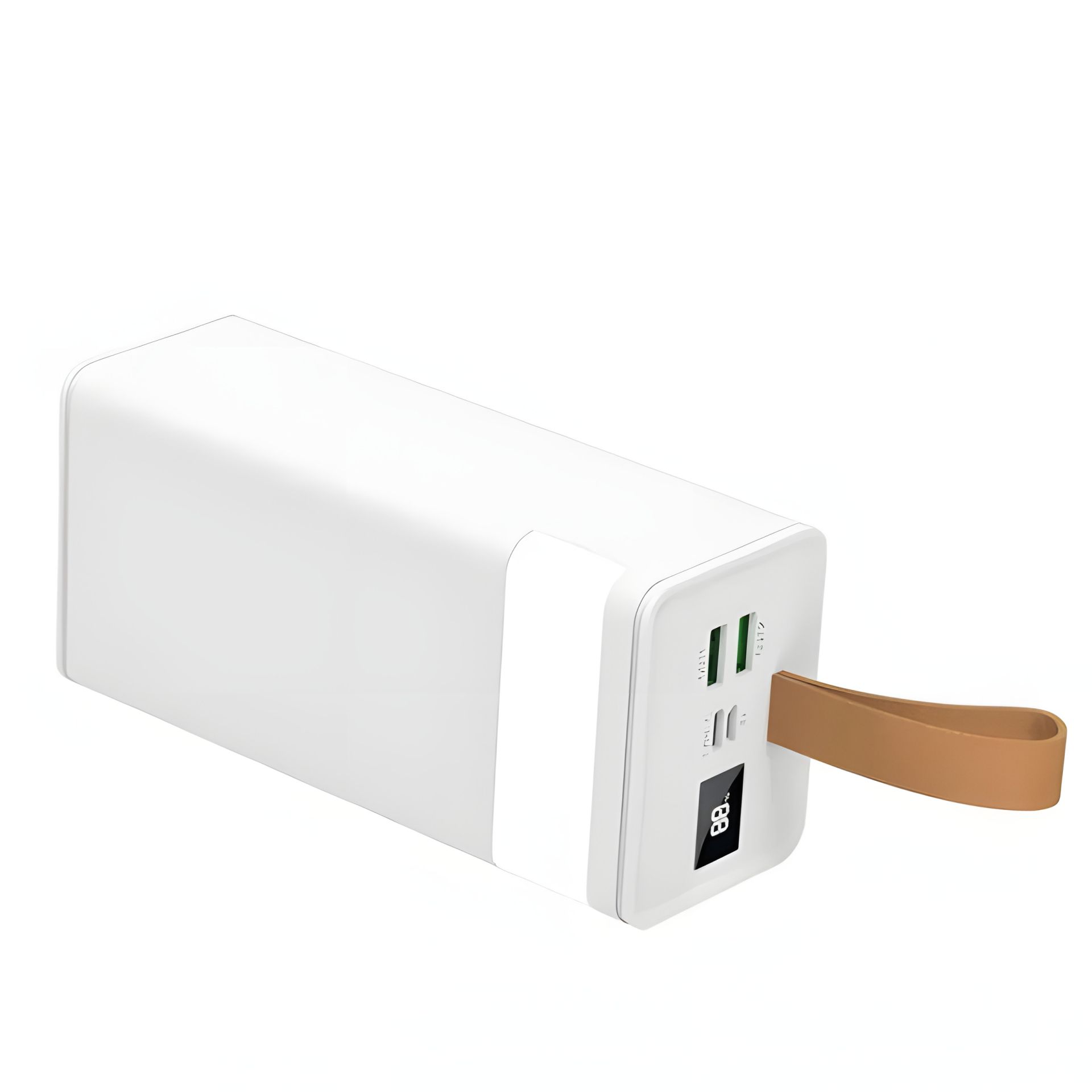 Повербанк XO PR130 (40000mAh / Out: 2xUSB-A 22.5W QC3.0,Type-C PD 20W / In: micro-USB, Type-C 18W ) с LED Дисплеем и фонариком, Белый Повербанк XO PR130 (40000mAh / Out: 2xUSB-A 22.5W QC3.0,Type-C PD 20W / In: micro-USB, Type-C 18W ) с LED Дисплеем и фонариком, Белый