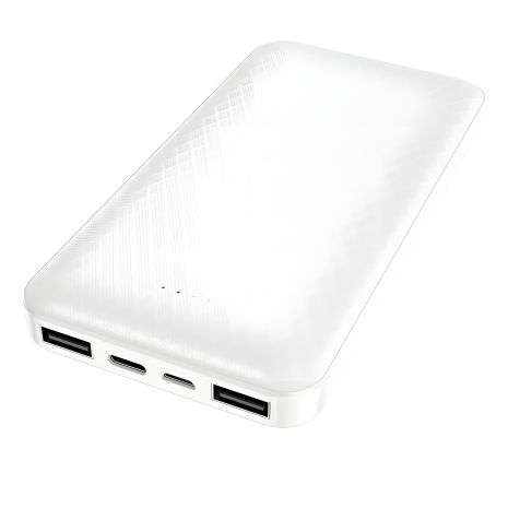 Повербанк Borofone BJ3 Minimalist (10000 mAh/Out: 2USB 5V/2A/In: Type-C, micro-USB 5V/2A) з LED індикатором, Білий Повербанк Borofone BJ3 Minimalist (10000 mAh/Out: 2USB 5V/2A/In: Type-C, micro-USB 5V/2A) з LED індикатором, Білий