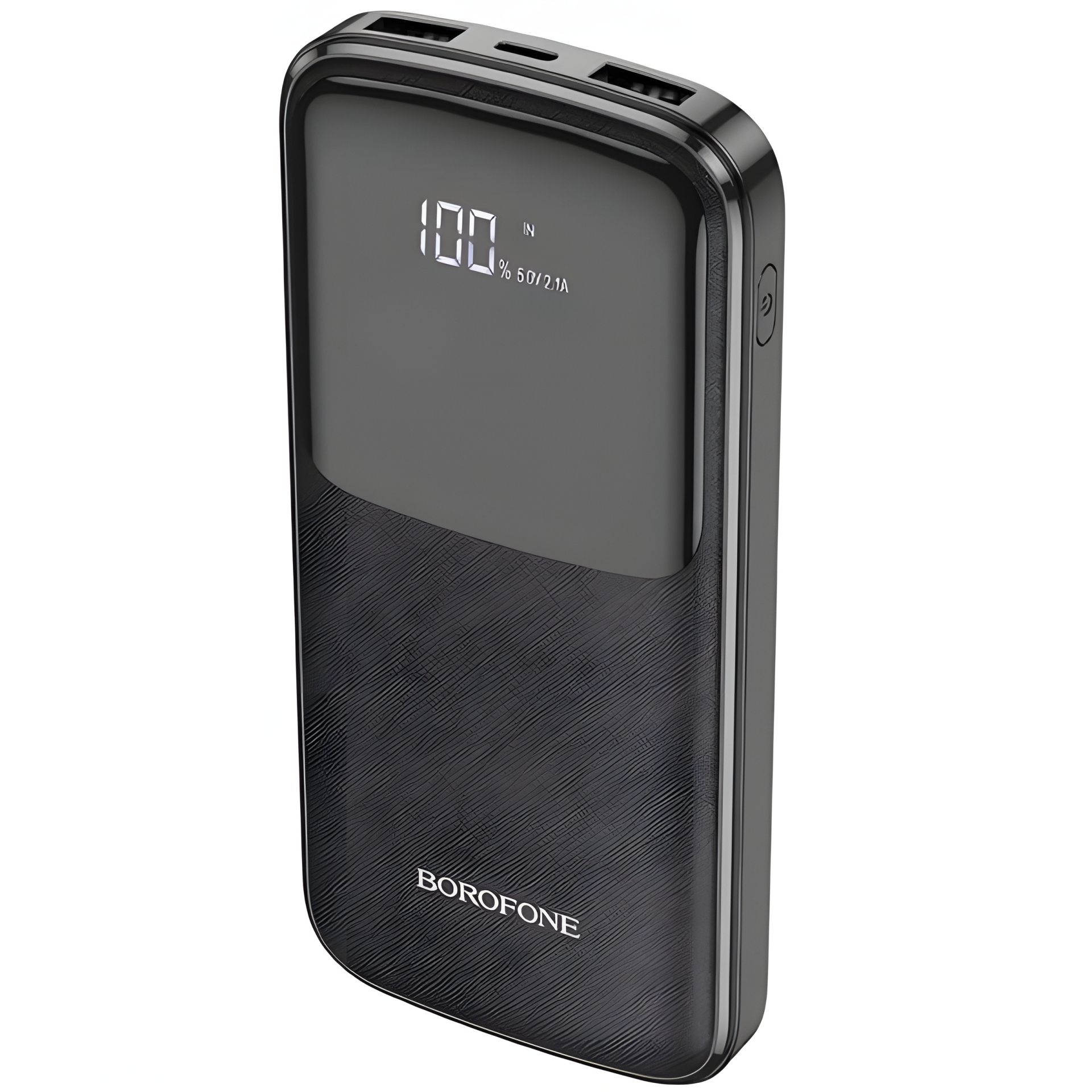 Повербанк Borofone BJ17 Oceanic digital 10000 mAh Micro-USB/Type-C вхід та два USB 2A виходи, з LED дисплеєм Чорний Повербанк Borofone BJ17 Oceanic digital 10000 mAh Micro-USB/Type-C вхід та два USB 2A виходи, з LED дисплеєм Чорний