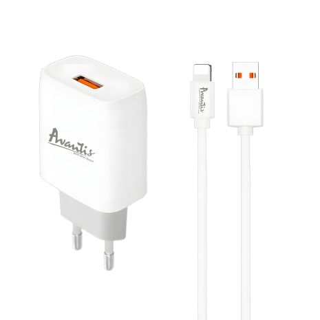 Зарядний пристрій Avantis A815 1USB Lightning White Зарядний пристрій Avantis A815 1USB Lightning White