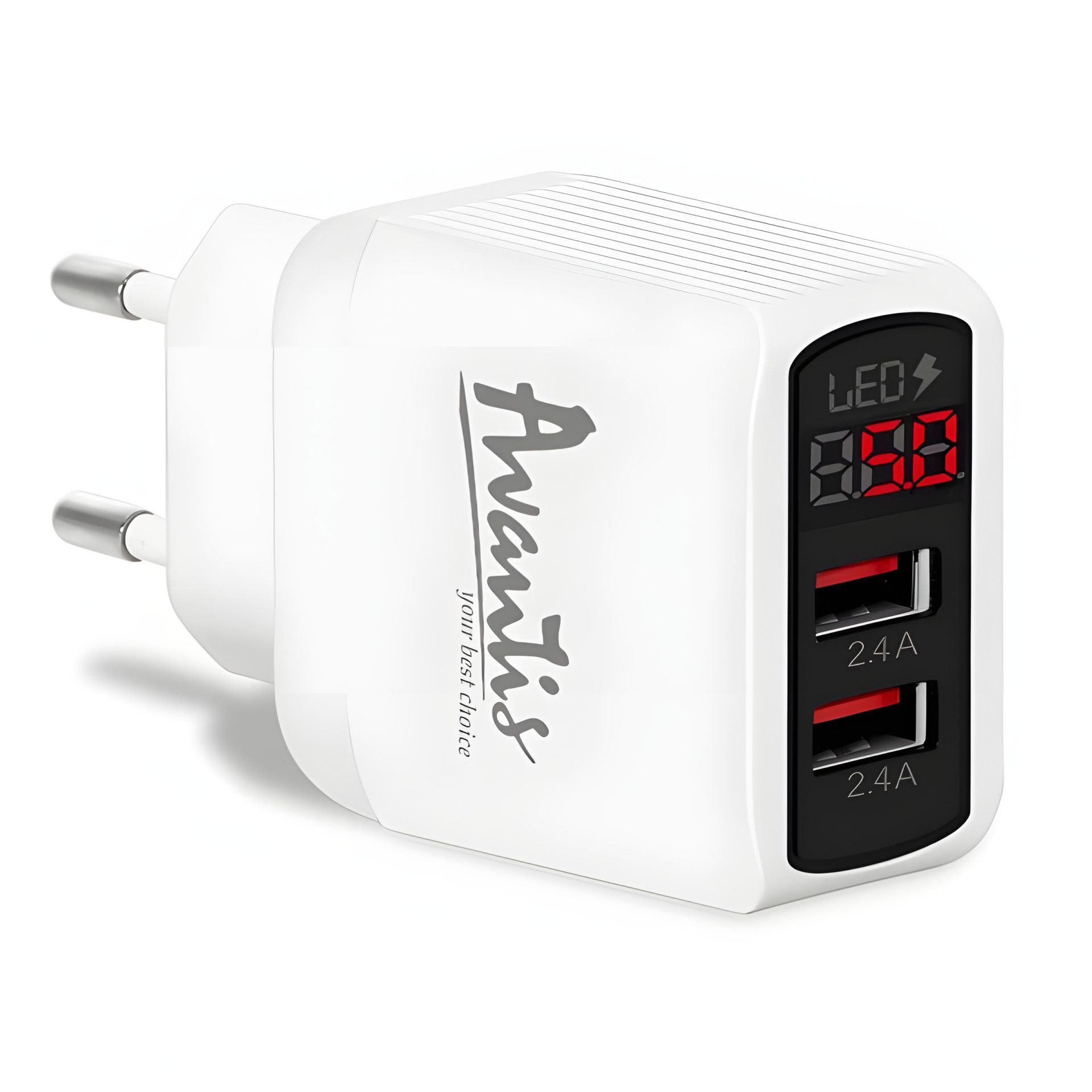 Зарядное устройство Avantis A850 2USB White Зарядное устройство Avantis A850 2USB White
