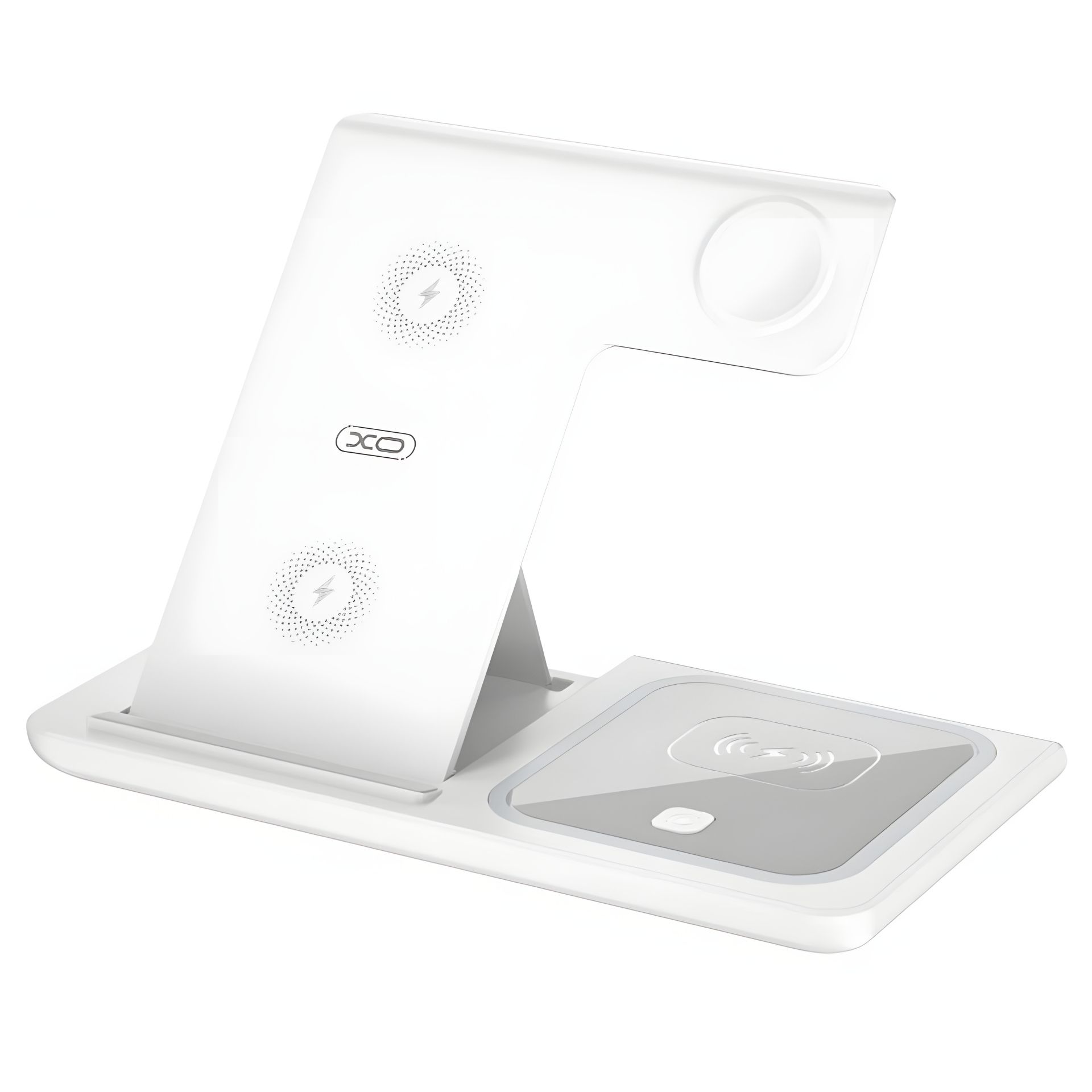 Бездротове зарядне устройство XO WX023 3 в 1, Біле Бездротове зарядне устройство XO WX023 3 в 1, Біле