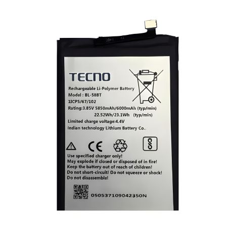 Аккумулятор Tecno BL-49HT Camon 16 SE (5000mAh) [Original PRC] 12 месяцев гарантии