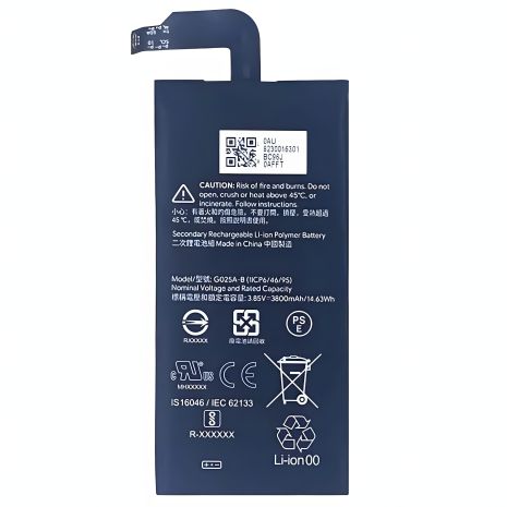 G025A-B Pixel 5 XL акумулятор 3800 mAh [PRC Original] 12 міс. гарантії