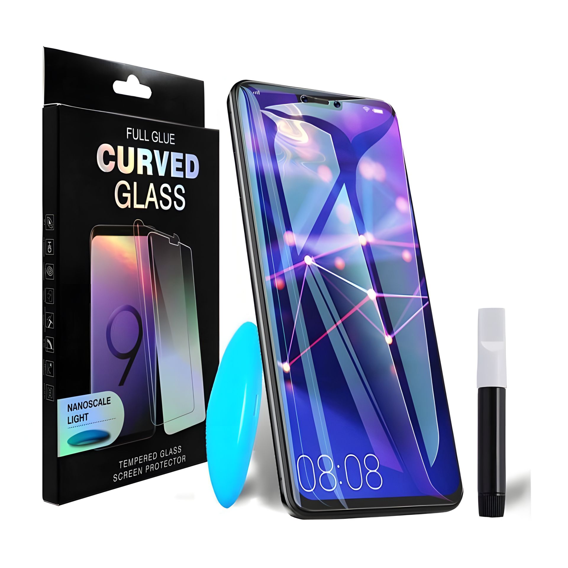 Черное защитное стекло PowerPlant Full screen для Vivo NEX 3 Черное защитное стекло PowerPlant Full screen для Vivo NEX 3