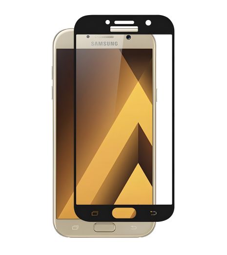 Захисне скло Full screen PowerPlant для Samsung Galaxy A7 (2017), чорне Захисне скло Full screen PowerPlant для Samsung Galaxy A7 (2017), чорне