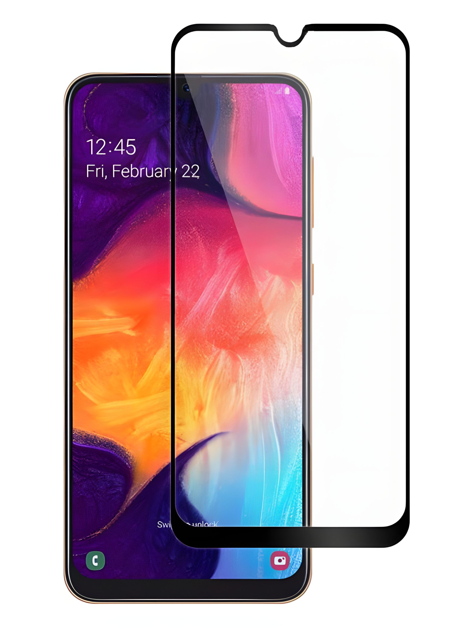 Защитное стекло Full screen PowerPlant для Samsung Galaxy A20e, Black Защитное стекло Full screen PowerPlant для Samsung Galaxy A20e, Black