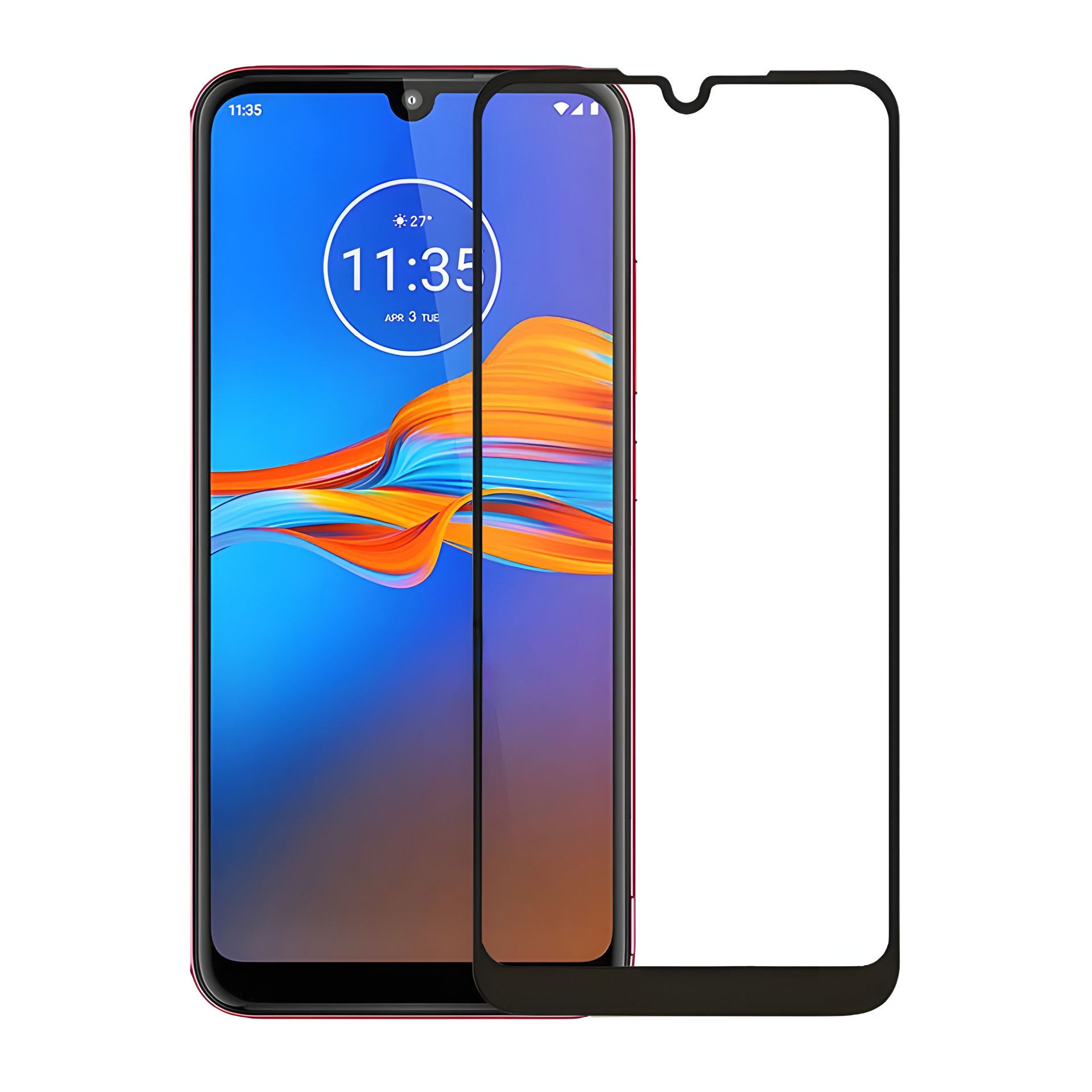 Полный экран защиты PowerPlant для Motorola Moto E7 Plus, черный Полный экран защиты PowerPlant для Motorola Moto E7 Plus, черный