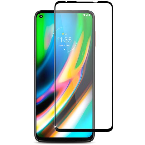 Захисне скло PowerPlant для Motorola Moto G9 Plus, Full screen, Black Захисне скло PowerPlant для Motorola Moto G9 Plus, Full screen, Black