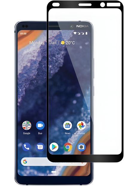 PowerPlant Захисне скло Full screen для Nokia 9 PureView, Black