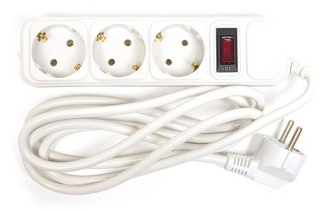 Фільтр PowerPlant 1.8 м, 3x1.5мм2, 10А, 3 розетки, євростандарт (JY-1054/1.8), коробка Фільтр PowerPlant 1.8 м, 3x1.5мм2, 10А, 3 розетки, євростандарт (JY-1054/1.8), коробка