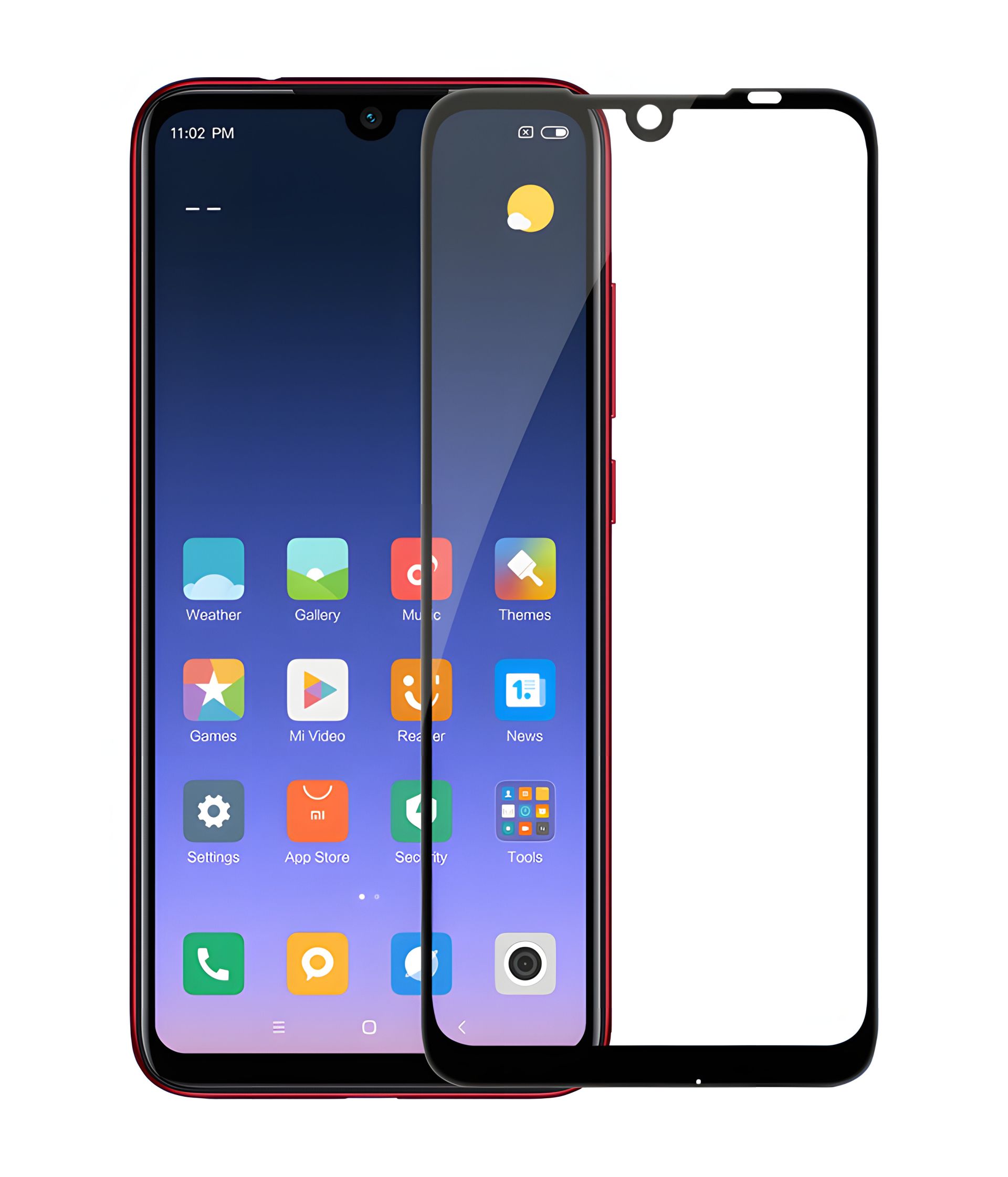Защитное стекло PowerPlant для Xiaomi Redmi Note 7 Pro Full screen, Black Защитное стекло PowerPlant для Xiaomi Redmi Note 7 Pro Full screen, Black
