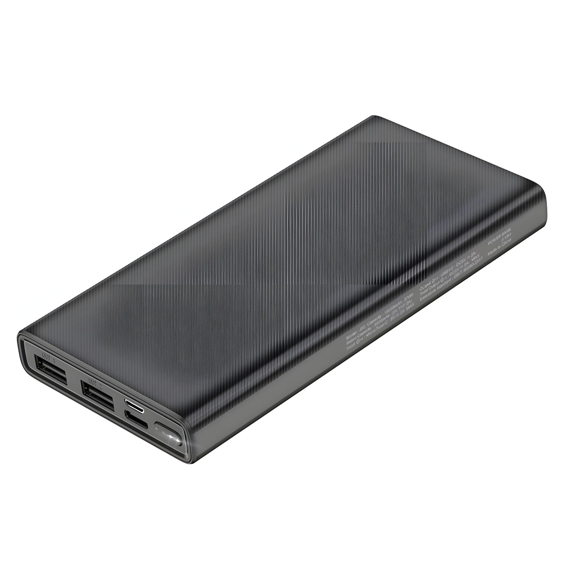 Повербанк Hoco J55 Neoteric Mobile (10000 mAh/Out: 2USB 5V/2A/In: Type-C, micro-USB 5V/2A) з LED індикатором, Чорний Повербанк Hoco J55 Neoteric Mobile (10000 mAh/Out: 2USB 5V/2A/In: Type-C, micro-USB 5V/2A) з LED індикатором, Чорний