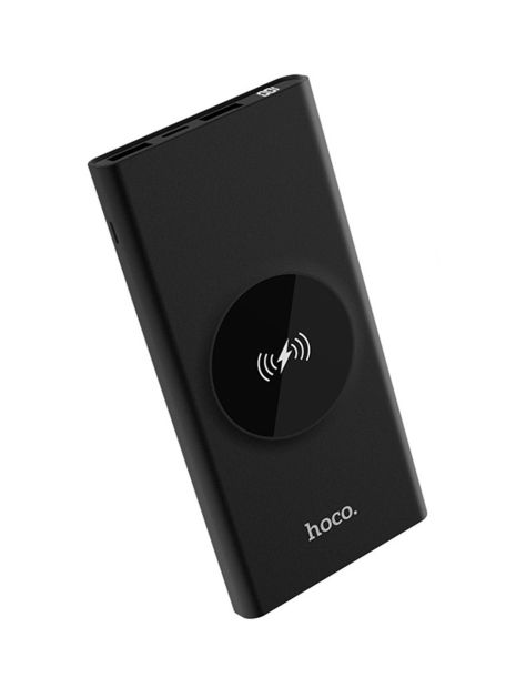 Повербанк Hoco J37 Wisdom Wireless 10000 mAh Чёрный Повербанк Hoco J37 Wisdom Wireless 10000 mAh Чёрный