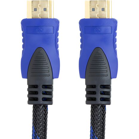 PowerPlant HDMI - HDMI Video Cable, 5m, Gold-Plated Connectors, 1.3V, Nylon, Double Ferrites